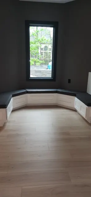 Custom Built-In Window Seating & Flooring Remodeling by Novahaus Remodels
